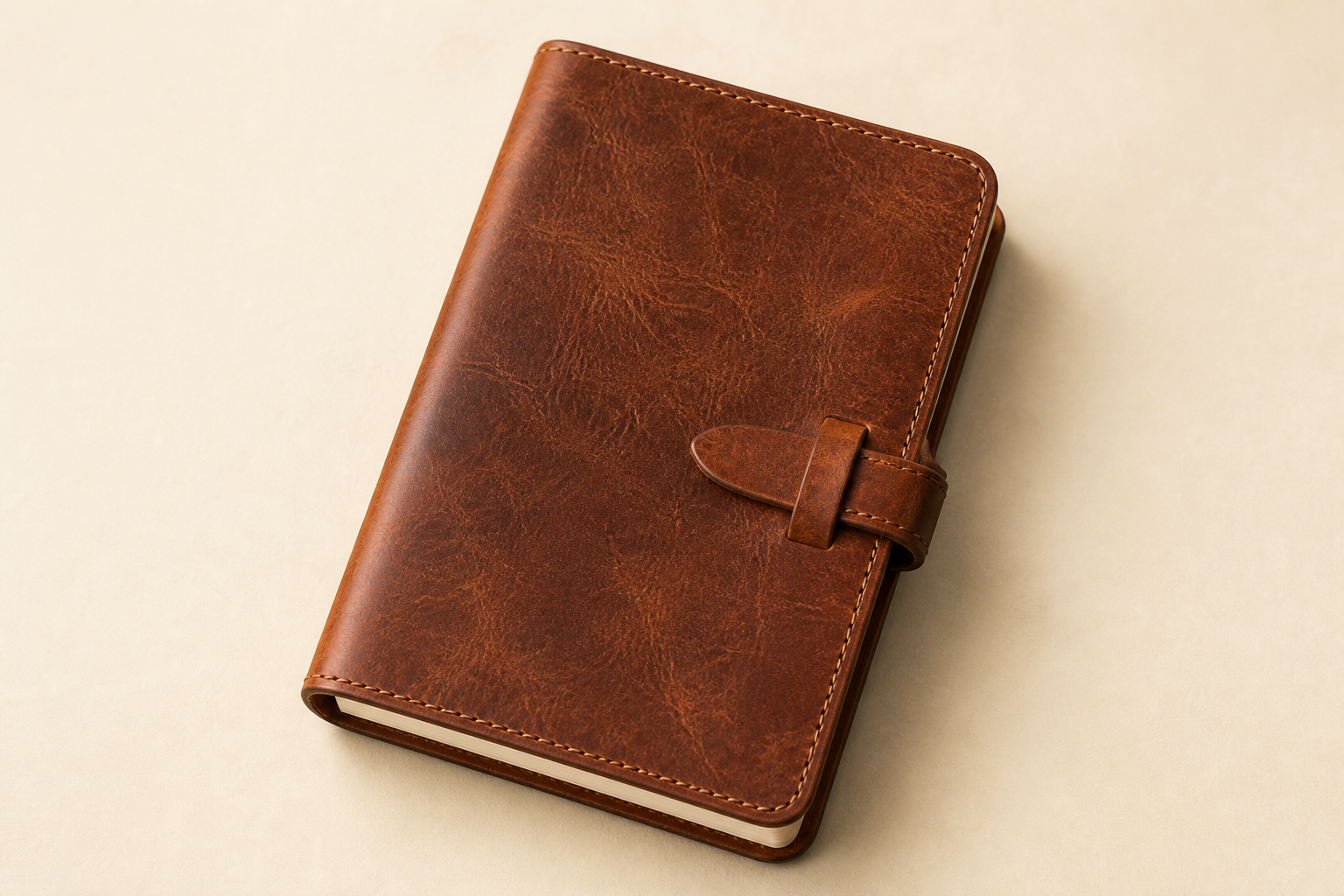 Carnet à couverture pleine fleur — Maroquinerie, Julien Helloco